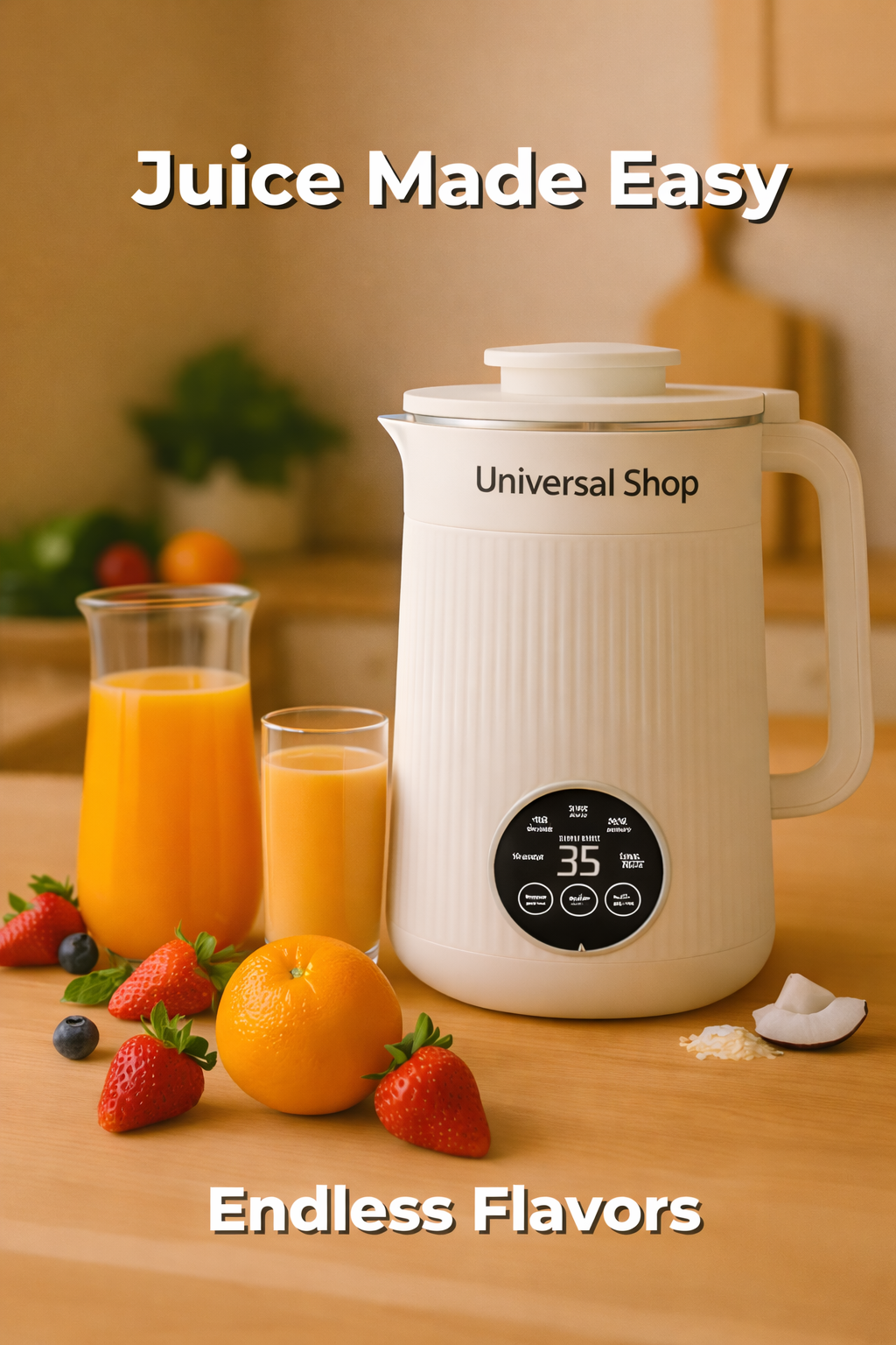 Nut Milk Blender with Heating Function